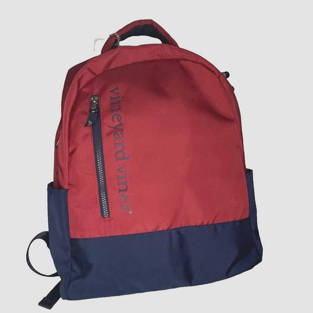 Vineyard Vines Backpack XL Limited Target NWT Red Navy Blue Bag Laptop space
